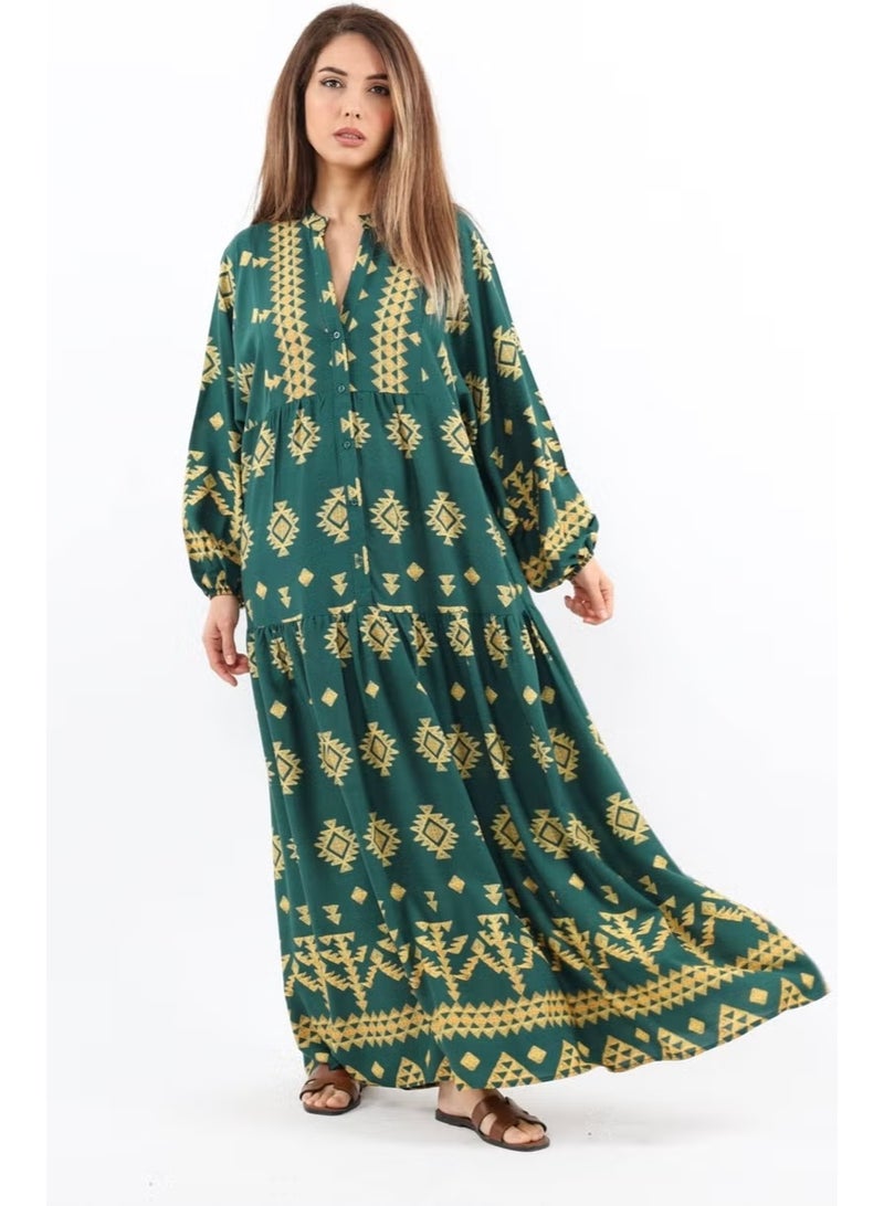 Ritnice Printed Cotton Maxi Dress - Image 3